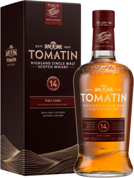 Виски шотландский односолодовый Томатин 14 Лет