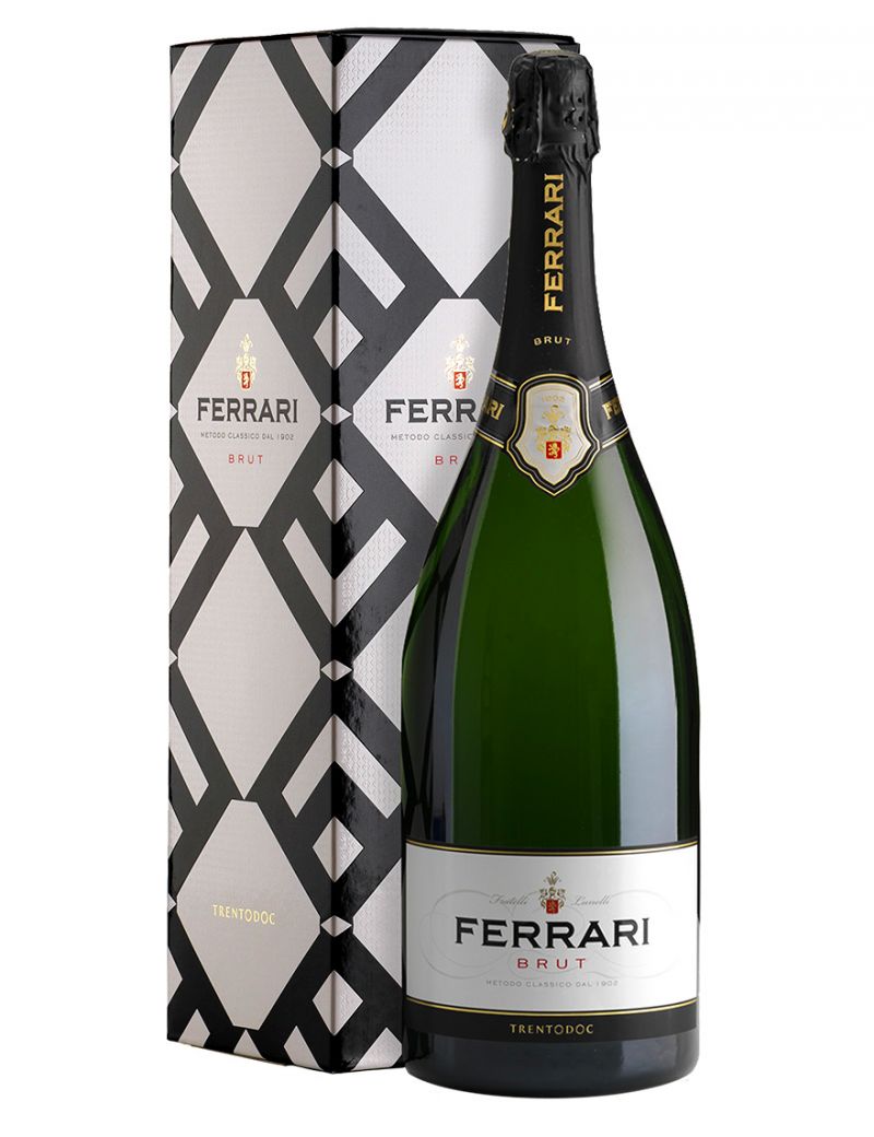 Игристое вино Ferrari, Brut, Trento DOC, 1.5 л