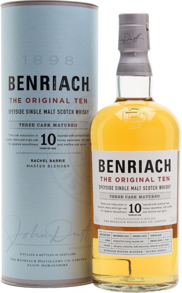 Виски Benriach The Original Ten, in tube, 0.7 л
