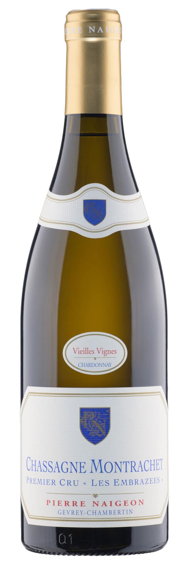 Вино Pierre Naigeon, Chassagne-Montrachet Premier Cru Les Embrazees Vieilles Vignes AOC, 2013