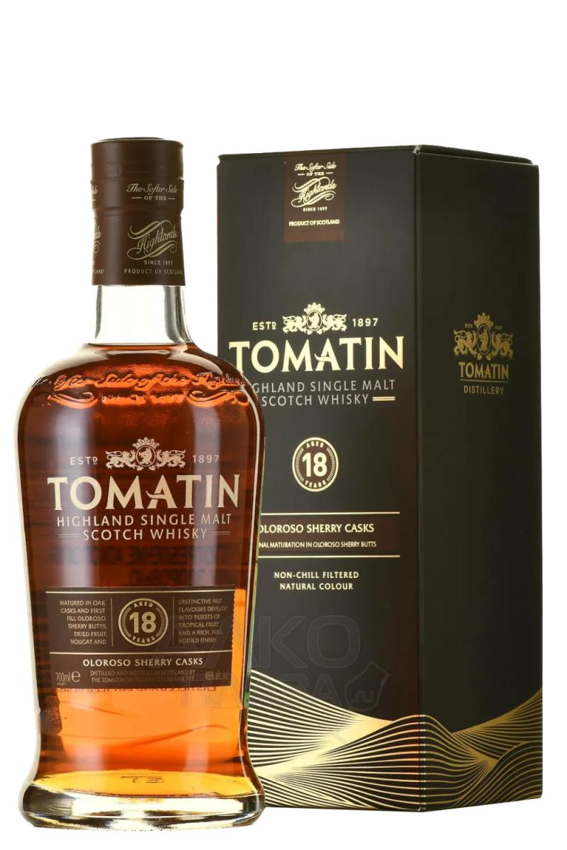 Виски Tomatin 18 Years Old, gift box, 0.7 л