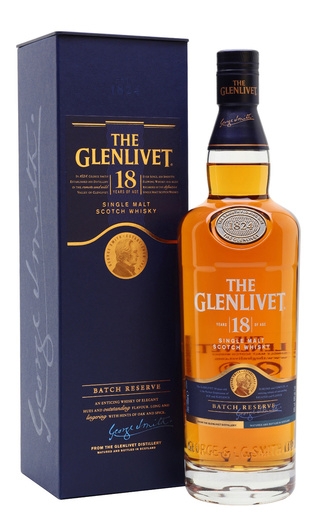 Виски The Glenlivet 18 years, with box, 0.7 л