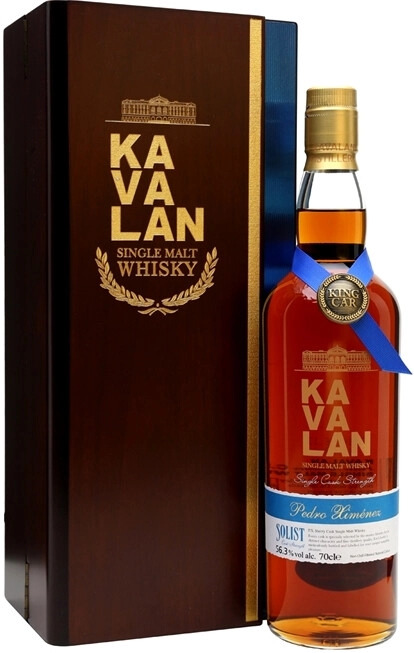 Виски Kavalan, Solist Pedro Ximenez Single Cask Strength (52,4%), wooden box, 0.75 л