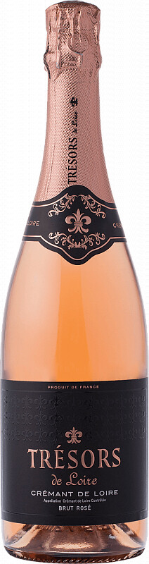 Игристое вино Joseph Verdier, Tresors de Loire Brut Rose, Cremant de Loire AOC