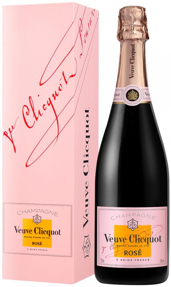 Шампанское Veuve Clicquot, Brut Rose, with gift box