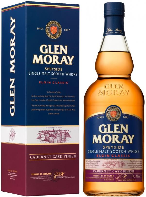 Виски Glen Moray Elgin Classic Cabernet Cask Finish, gift box, 0.7 л