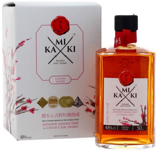 Виски Kamiki Sakura Wood Blended Malt, gift box, 0.5 л