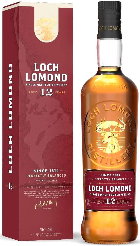 Виски Loch Lomond 12 Years Old, gift box, 0.2 л