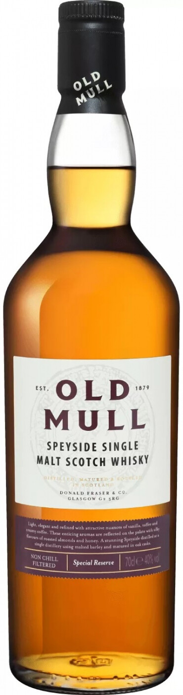 Виски Old Mull Speyside Single Malt Scotch Whisky, 0.7 л