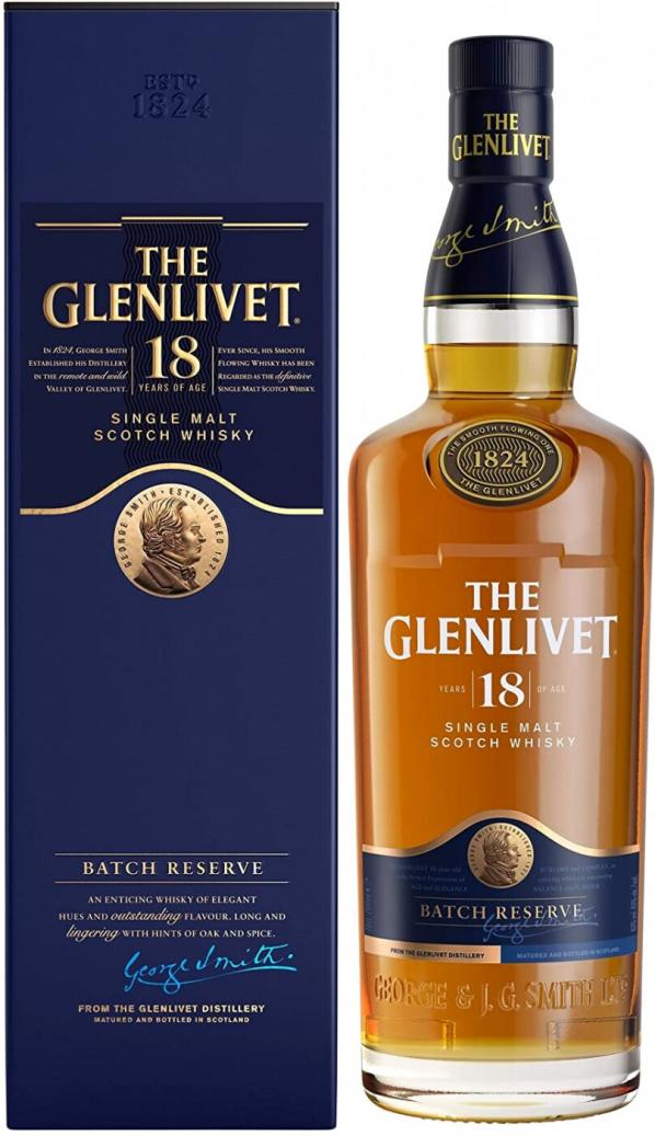Виски The Glenlivet 18 years, with box, 0.7 л