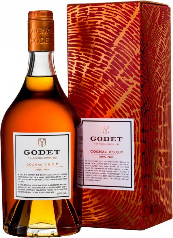 Коньяк Godet, Original VSOP, gift box, 0.7 л