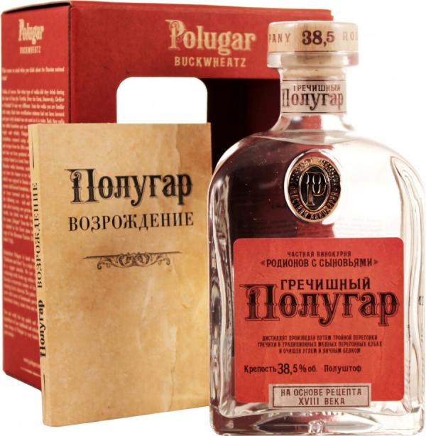 Водка Polugar Buckwheat, gift box, 0.75 л