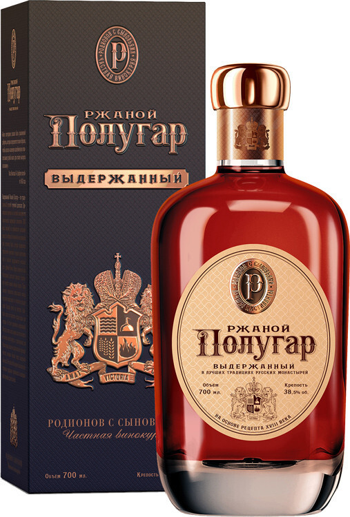 Водка Polugar Rye Aged, gift box, 0.7 л