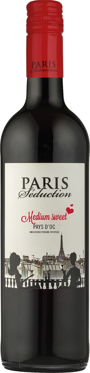 Вино Paris Seduction Medium Sweet Rouge, Pays dOc IGP